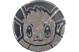 POKÉMON Pokemon Official Coin - Eevee - Holo Foil Shiny - Juego de cartas coleccionables
