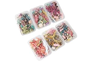 KERDEJAR Pressed Flower,Real Pressed Flower Leaf Dried Daisy Flower Resin Flower Dry Beauty Nail Art Decals Epoxy Mold Fillings Jewelry Making