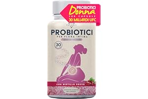 BALANCE NUTRITION Probiotici e Prebiotici per la Flora Intima - 200 Capsule | Probiotici Donna | 30 Miliardi CFU/giorno | Candida Vaginosi | Lactobacillus Rhamnosus, Reuteri, Crispatus, Fermentum e Mirtillo Rosso