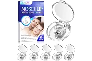 ‎QLIGES Schnarchstopper Premium Nasenclip [4er Set], Neuartige Nasenklammer gegen Schnarchen für möglich bessere Atmung | Für ru