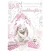 Modern Baby Card Birth Of Grandson - 7" X 5" - Piccadilly - View #5