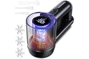 Levapelucchi Elettrico, [Ricarica USB]Homtronics Levapelucchi Ricaricabile, 3 Livelli di Potenza Regolabili, Togli Pelucchi Elettrico con 3 Lame per Abbigliamento, Lana, Maglioni, Tessuti