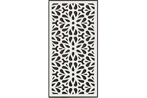 ANDALUCIART | Celosía Decorativa PVC 120 x 60 cm - 5 mm | Celosía Árabe | Separador Ambientes Comedor, Cuadro Mandala Salón, Panel Cocina, Cabecero Cama, Biombo, Decoración Fachada Exterior