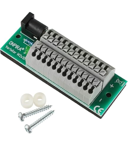 Tivendis V1x12 Stromverteiler Platine – 8A, Reihenklemme, Gleich- Und Wechselstrom Tivendis V1x12 Stromverteiler Platine – 8A, Reihenklemme, Gleich- Und Wechselstrom