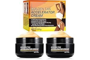CCKULOOB Premium Tanning Accelerator Cream, 2 Pezzi Crema Accelerante Abbronzante Morbida Marrone, Gel Abbronzante Intensivo, Acceleratore Abbronzante per abbronzatura, abbronzatura naturale, 100g*2