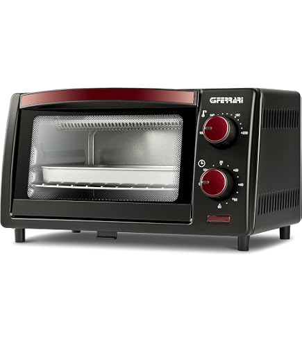 Forno Elettrico Mini 9L 650W Con Finestra - Compatto, Timer 60 Min, Griglia Inclusa, Perfetto Per Casa