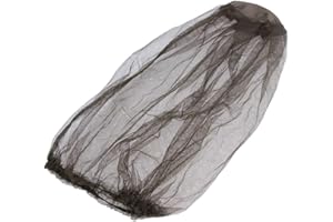 5STARWAREHOUSE Mosquito Midge Insect Head Net Hat Mesh Face Protector Travel Camping Fishing UK