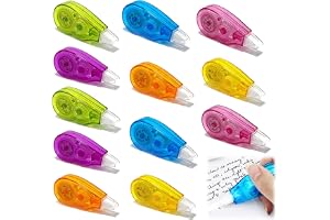 12 st korrigeringstejp 4 m x 5 mm mini ficka mus färg | Skyddskåpa roller korrigering radera korrigera skola kontorsmaterial
