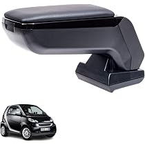 Housses De Siège Rebeca Shop Pour Smart Fortwo - Noir/gris Avec Logo - Lot De 2
