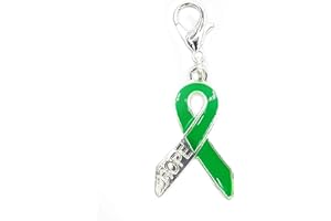 Arcadia Gifts Hope Awareness Ribbon Cancer Illness Clip On Lobster Clasp in Organza Bag