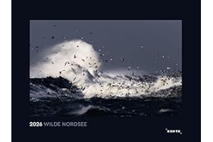 Wilde Nordsee - KUNTH Wandkalender 2026: Hochwertiger, bildstarker Kalender mit Spiralbindung im Großformat (KUNTH Wandkalender Black Edition 60 x 45 cm)
