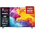 TCL 65V6BK 65-inch 4K Ultra HD, HDR TV, Smart TV Powered by Android TV (Dolby Audio, Voice Control, Compatible with Google Assistant, 2024 New Model)