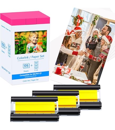 Canon RP-108 IN Color Ink Paper Set 3115B006 AA : Amazon.in