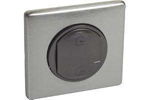 Legrand - Commande Départ/Arrivée pour installation connectée Céliane with Netatmo avec plaque Métal Tungstène
