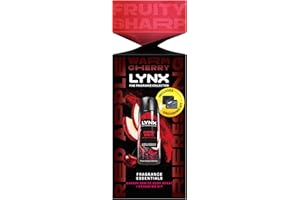Lynx Fine Fragrance Cherry Spritz Essentials Gift Set with a Cherry Spritz body spray and Grooming Kit perfect for any occasion 1 piece