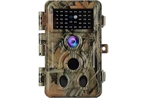 BLAZEVIDEO Cámara de Caza Cámara de Vida Silvestre con 32MP 1296P Visión Nocturna, 0.1s Velocidad de Disparo IP66 a Prueba de Agua, 120° Sensor de Movimiento de ángel Activado 36pcs LED