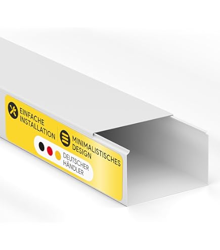 Canalina PVC 80x60 Con Base E Coperchio Per Impianti Climatizzazione - Lunghezza 2 Metri - Foto 4