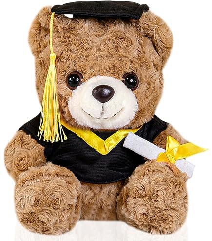 Graduation Kanye Oso De Peluche De Graduación HENGBIRD - 23 Cm, Con Birrete Y Diploma, Regalo Ideal Para Estudiantes Ositos De Peluche Pequeños Mini