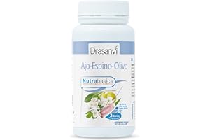 DRASANVI NUTRABASICS AJO-ESPINO-OLIVO - Ayuda al bienestar cardiovascular y a la tensión - SIN GLUTEN - 120 perlas