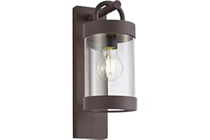 Trio Leuchten Sambesi Lampa Zewnętrzna Ścienna, Brązowy, 18.6 x 12.5 x 33 cm