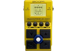 ZOOM MS-200D+ Multistomp Gitarrenpedal mit 200 Verzerrungen, Boost, Overdrive, Distortion, Fuzz in allen Variationen für Rock, Metal & Blues, Vintage bis Modern