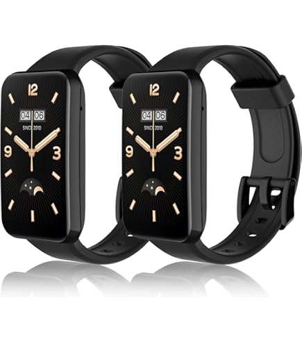 Cinturini Sostitutivi Per Mi Band 7 Pro - 2 Pezzi In Silicone Nero - Foto 5