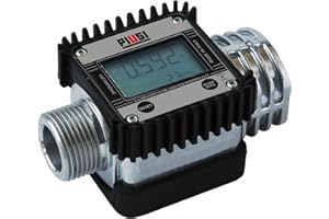 PIUSI Compteur numérique à turbine pour gazole pour débits jusqu'à 120 l/min, pression 20 bar, connexion M 1" BSP - F 1" BSP | K24 F00408100