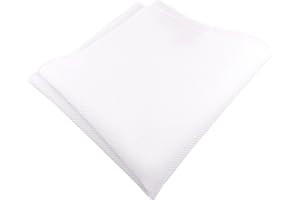 TigerTie Pochette de poche – 100 % coton piqué uni – Pochette de poche 30 x 30 cm