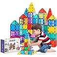 GRAFLO Magnetic Building Blocks & Construction Blocks Set for Kids - 48 Pcs Vibrant 3D Building Set as Education Toys - Magnetic Toys & Tiles for Kids - Magnetic Block for Kids