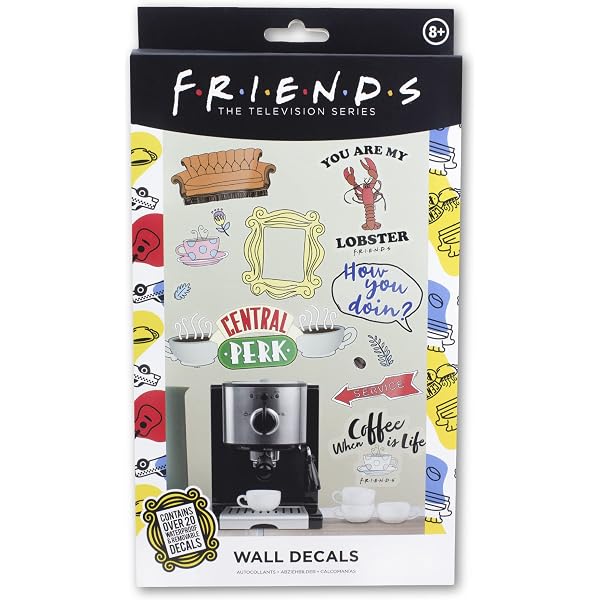 thumbnail image 2 of Friends TV Show Cupcake Toppers & Wrappers Set - 64 Piece Party Decorations For FRIENDS Themed Birthday & Events 2 of 14