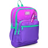 Coral High D&ouml;rt B&ouml;lmeli Pembe Mor Renk Ge&ccedil;işli İlkokul Sırt &Ccedil;antası - Kız &Ccedil;ocuk