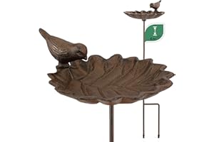 WILDLIFE FRIEND I Bebedero para Pájaros Aves en Varilla, Baño para Pájaros I Comedero para Jardín, Balcón