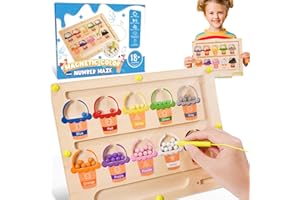 Gifitizi Juegos Montessori 2 3 4 5 Años, Juguetes Niños 2-5 Años Juego Magnético Laberinto Regalos Niñas 2-5 Años Brinquedos 3 Años Regalos Cumpleaños Niños Educativos Juguetes Madera 2-5 Años