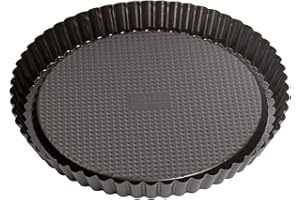 Original Kaiser Klasyczna taca na owoce 28 cm, patelnia do ciasta owocowego, blacha do pieczenia ciasta powlekana nieprzywierającą powłoką, patelnia do ciasta z falistym brzegiem, równomiernie brązowiąca, czarna