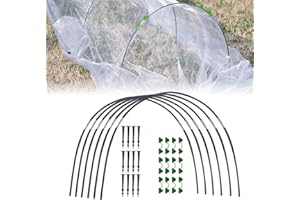 iDMRURvm 18PCS Tunnelbogen Für Hochbeet Pflanztunnel Bögen Garten Gewächshaus Reifen Pflanzenwachstum Tunnel Stützrahmen Pflanzenschutz Kit (Set 1)