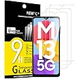 NEW'C 3 Piezas, Protector Pantalla para Samsung Galaxy M13 y M23 5G, Cristal Templado Antiarañazos, Antihuellas, Sin Burbujas