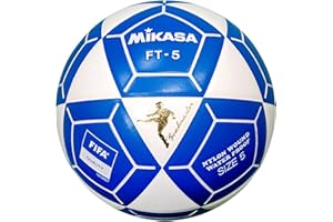 Mikasa FT5 Goal Master - Balón de fútbol, color blanco/azul, tamaño 5