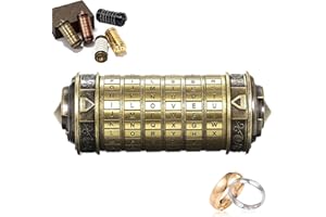 NEWUPZSI Da Vinci Code Mini Cryptex regali san valentino regalo per lui lei con Due Anelli per Natale Giochi Regali Natale Originali 2022 per lei lui Personalizzati per Amiche Coppia Papà Mamma