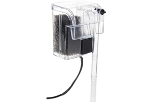 Mumoo Bear Fish Tank Water Filter, Plastic Transparent Waterfall Hang On Filter External Oxygen Pump Water Filter for Aquarium Fish Tank Water Filter