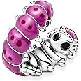 Pandora Charm 790762C01 Bruco riccioluto + Bead Charm 797870ENMX Donna, Argento
