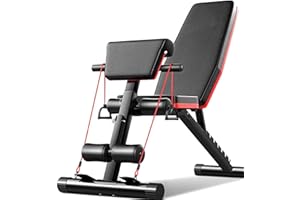 Ninabei Banco de Pesas Plegable,Banco de Pesas Musculación,Banco de Musculación Gimnasio adecuada para el hogar y el gimnasio peso maximo 140kg