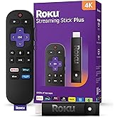 Roku® Streaming Stick™ Plus 2025 – 4K and HDR Roku Streaming Device for TV with Voice Remote – Free and live TV