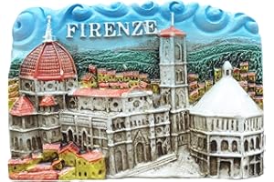 WEDARE MAGNET SOUVENIR Firenze Florencia Italia - Imán para nevera en 3D para viaje, diseño de recuerdo y decoración para el hogar y la cocina Italia