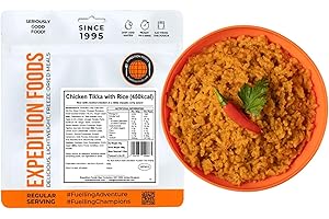 EXPEDITION FOODS EXPEDITIONFOODS.COM Expedition Foods Chicken Tikka with Rice | Freeze-Dried Camping & Hiking Food