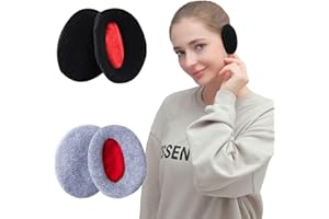 BDSHUNBF 2 Pares Orejeras Sin Banda, Orejeras de Invierno Unisexo, Calentadores De Orejas Sin Banda, Orejeras Para Exteriores Para Hombres Y Mujeres, Orejeras Sin Diadema