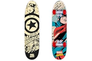 SEVEN POLSKA Monopatín de Madera Captain América 61 x 15 x 8/10 cm (9940)