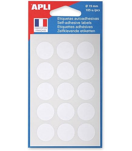 384 Etichette Avery &Oslash;30 Mm - Multiuso Bianche Per Organizzazione