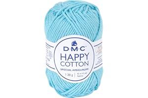 DMC - Happy Cotton - Spécial Amigurumi - 100% coton - Très doux et agréable à utiliser | Pelote de 20 g - 43 m | 49 coloris