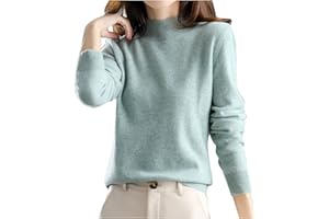 Shffuw Pull Cachemire Femme, Chic, Chaud, LéGer, Manches Longues, Col Rond, Et Elegant, Pull en Tricot, Elástique Top