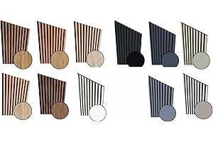 MEBANO. Muster Akustikpaneele Lamellenwand Wandpaneele Filz Holz 26,5 x 15 cm 11 Farben Sample